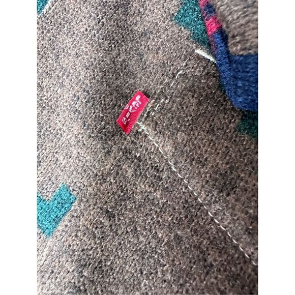 Levi’s Aztec Geometric Fleece Button Cardigan Mens 2XL Brand New - Picture 3 of 9